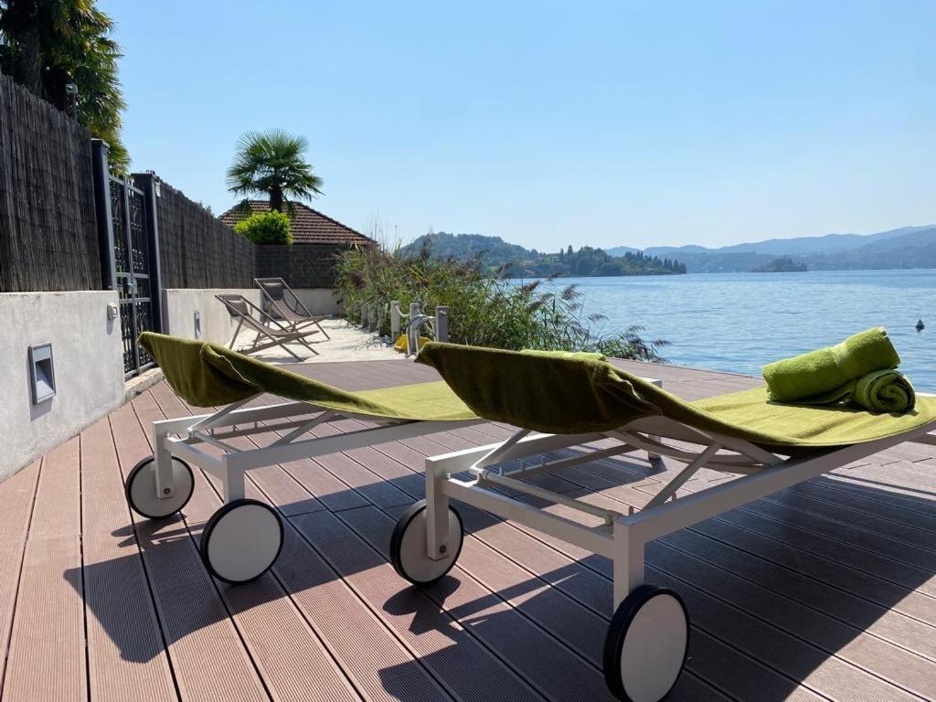 La Playa Cottage Con Spiaggia Privata Pettenasco Buitenkant foto