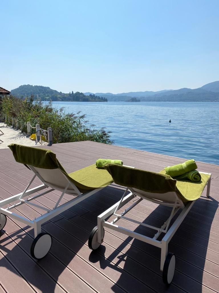 La Playa Cottage Con Spiaggia Privata Pettenasco Buitenkant foto